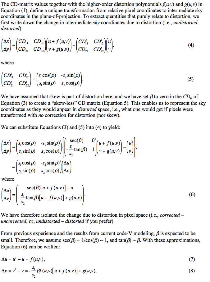 Distortion Calibration And Code V Modelling